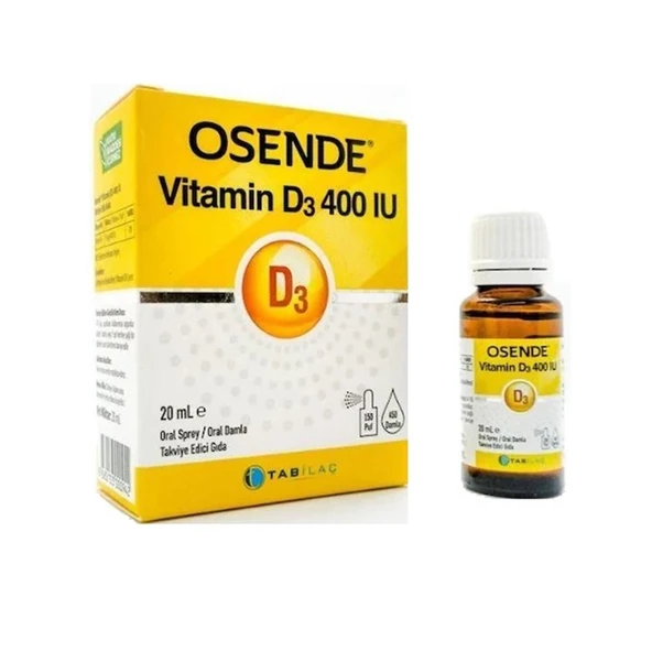 Osende Vitamin D3 400IU Damla Sprey 20ml
