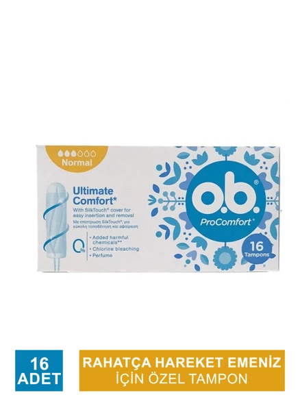 O.B. Pro Comfort Normal Tampon 16 Adet