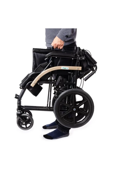 MEDİKALBİRLİK Ky871 Refakatçi Manuel Tekerlekli Sandalyesi - Resim 4