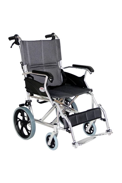 MEDİKALBİRLİK Poylin P805 Refakatçi Tekerlekli Sandalye ürün görseli 1