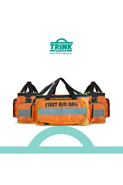 TRİNK ÇANTA İlkyardım Ve Travma Çantası - Asm Çantası - Att Çantası - Turuncu