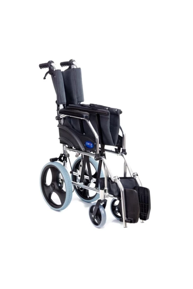 COMFORT PLUS Alüminyum Transfer Özellikli Refakatçı Frenli Hafif Tekerlekli Sandalye - Resim 2