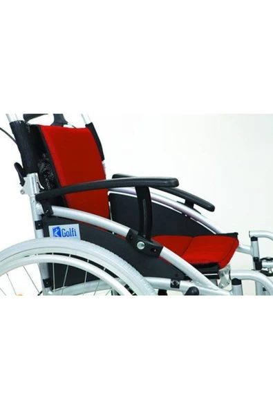 GOLFİ G-636 Hafif Alüminyum Manuel Transfer Tekerlekli Sandalye - Resim 3