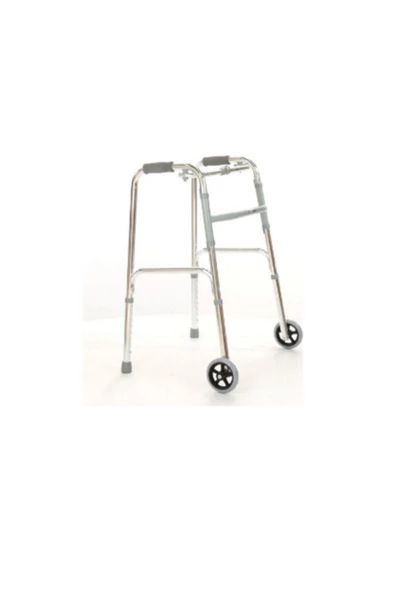 CASE Alüminyum Hareketli Tekerlekli Walker Hasta Yaşlı Yürüteci ürün görseli 1