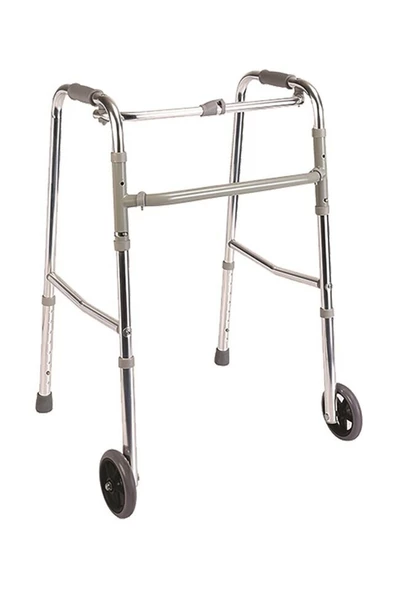 POYLİN Tekerlekli Walker Yürüteç Hasta Yaşlı Yürüme Desteği Baston Tutamak Destek P551 Sungur Medikal