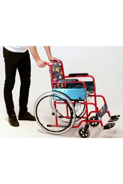 TEKERLEKLİ İSKEMLE M-100p Manuel Çocuk Tekerlekli Sandalye ürün görseli 1