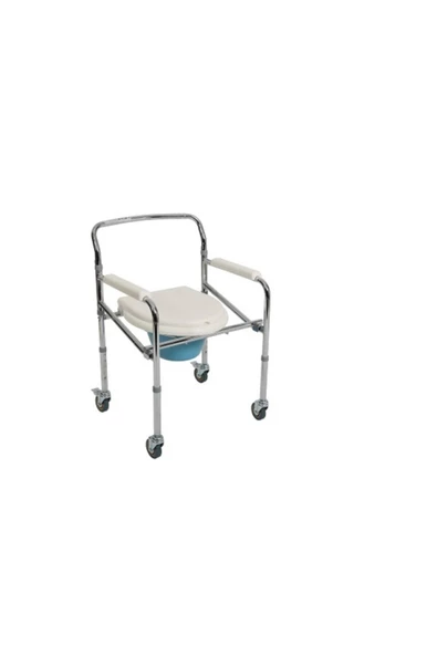 NOBLEMEN B-771 Katlanır Tekerlekli Komot Hasta Tuvalet ürün görseli 1