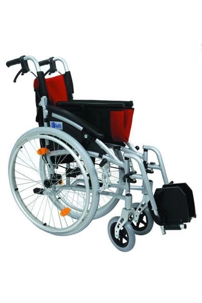 GOLFİ G-636 Hafif Alüminyum Manuel Transfer Tekerlekli Sandalye - Resim 2