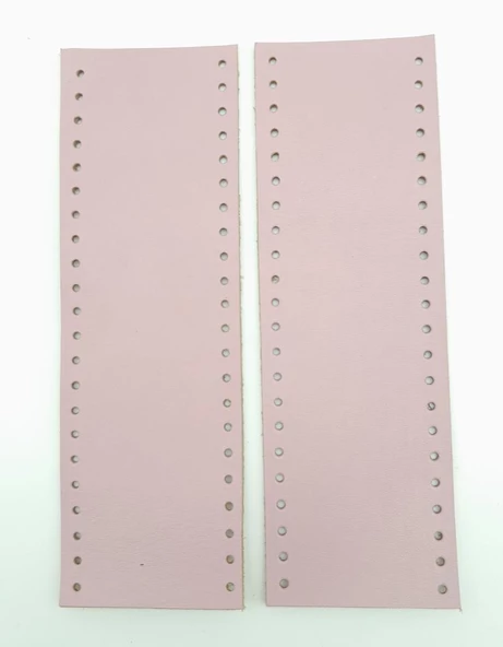 Çanta Aksesuar Lila Gerçek Deri Tutma Sapı 18X6 Cm Simit Sap - 2
