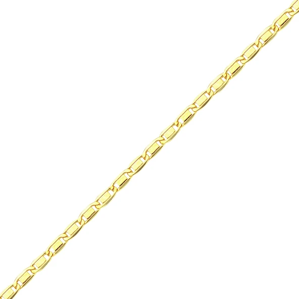 14 Ayar 45 cm Valentino Altın Zincir Kolye 1,95 gr - Resim 5