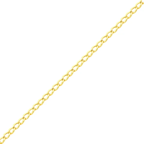 14 Ayar 45 cm Gurmet Altın Zincir Kolye 2,08 gr - Resim 5