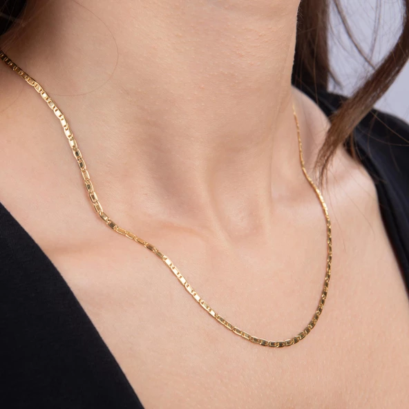 14 Ayar 45 cm Valentino Altın Zincir Kolye 1,95 gr - 3