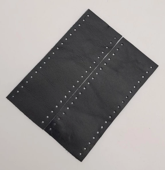Çanta Aksesuar Soft Yumuşak Gerçek Deri Lacivert 15x6 cm Tutma Sapı Simit Sap