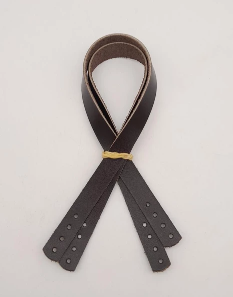 Çanta Aksesuar Gerçek Deri 35X1.2 Cm Kahverengi Çanta Sapı