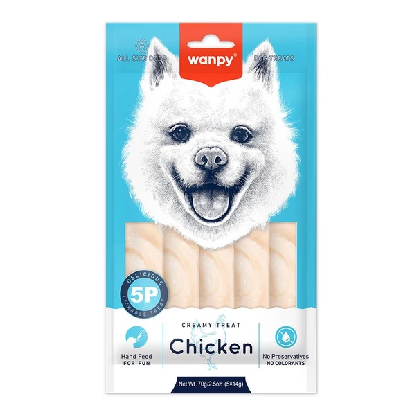 Wanpy Tavuklu Krema Köpek Ödülü 5 X 14 gr
