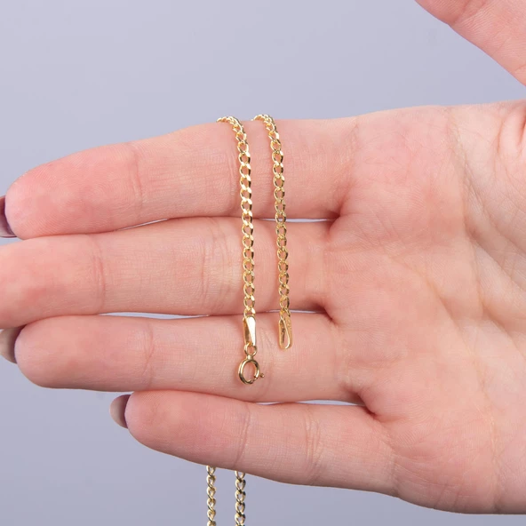 14 Ayar 45 cm Gurmet Altın Zincir Kolye 2,08 gr - 5