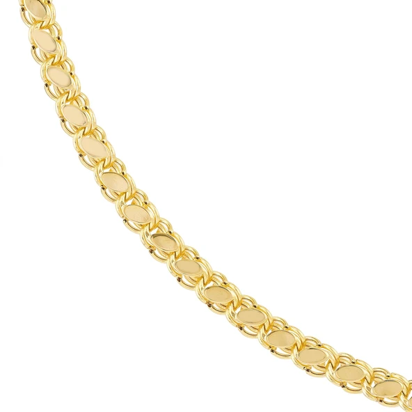 14 Ayar 50 cm Pullu Altın Zincir Kolye 4,13 gr - Resim 5