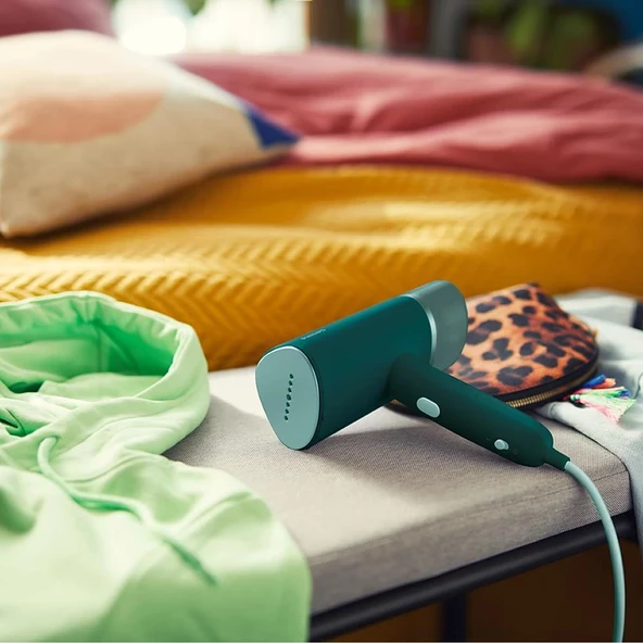 Philips STH3020/70 3000 Serisi El Tipi Buharlı Düzleştirici - Yeşil - 7