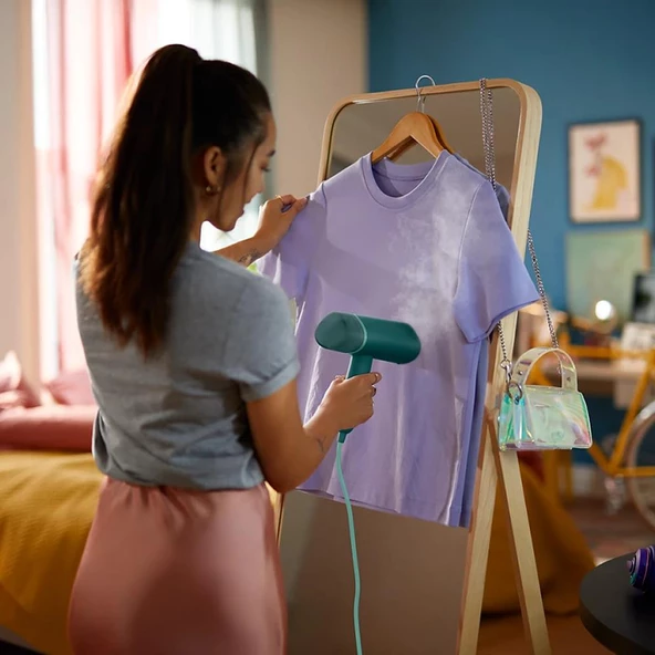 Philips STH3020/70 3000 Serisi El Tipi Buharlı Düzleştirici - Yeşil - 5