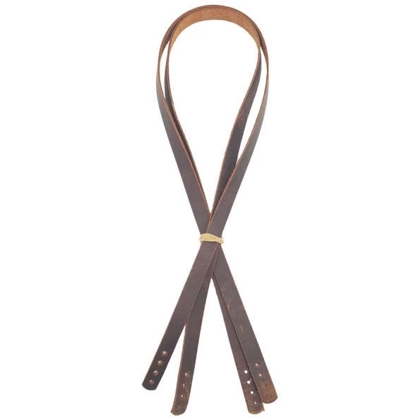 Çanta Aksesuar Gerçek Deri 70x1.2 cm Crazy Oil Hardal Sarı Renk Çift Çanta Sapı - 3