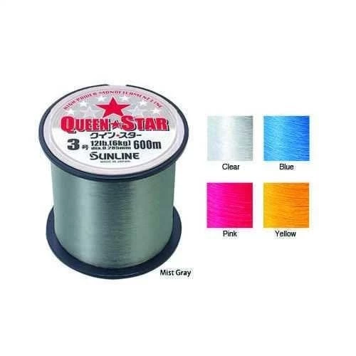 Sunline Queen Star 0.87 mm 600m Gray Monofilament Misina 55kg Çeker