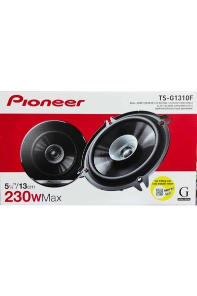 Pioneer Ts-g1310f 230 Watt 35w Rms 13cm Araba Oto Hoparlör (2020 SERİ) 2 Adet