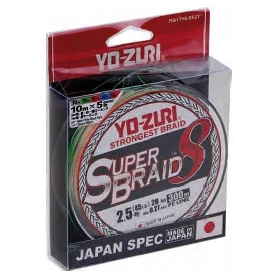 Yozuri Super Braid 8X 0.19 mm 300m 8 Kat İp Misina 12kg Çeker