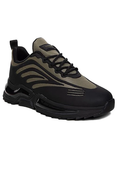 Celira Glc Siyah Yeşil Erkek Günlük Sneaker Spor Ayakkabı - 2