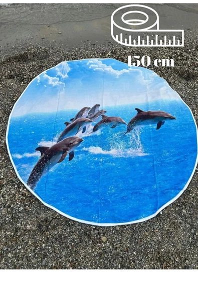 Yuvarlak Plaj, Kamp, Piknik Örtüsü Çap 150 Cm