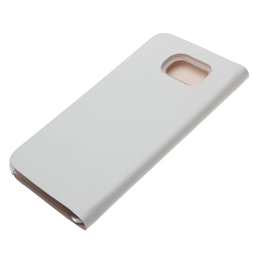 Samsung Galaxy S6 Flip Wallet (Suni Deri) - Beyaz - Resim 3