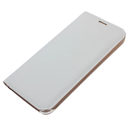 Samsung Galaxy S6 Flip Wallet (Suni Deri) - Beyaz - Resim 2