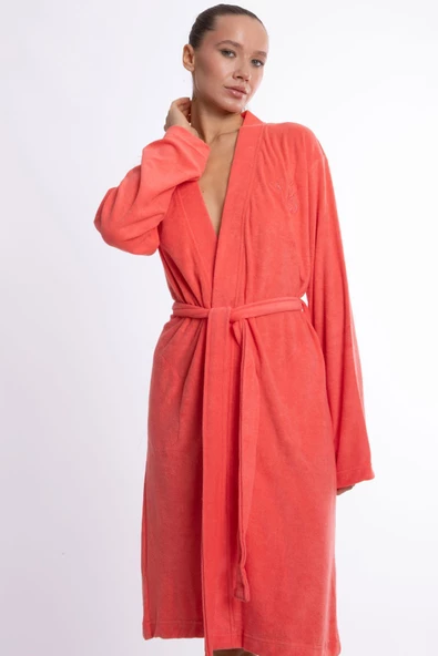 Bamboo Lüks Nakışlı Kimono Sabahlık - 5
