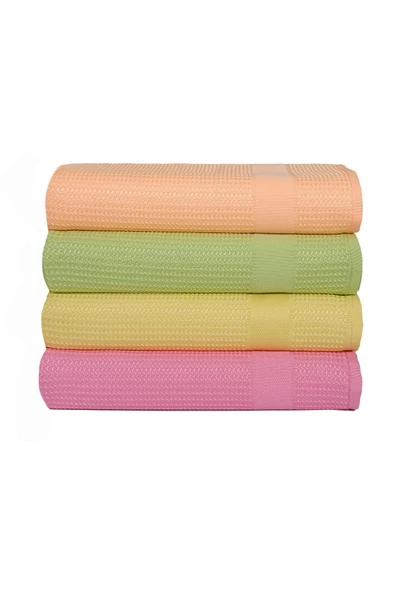 4'lü Polyamid Antibakteriyel Mikrofiber Dekoratif Cam Mutfak Temizlik Bezi 42x70 Cm - 3