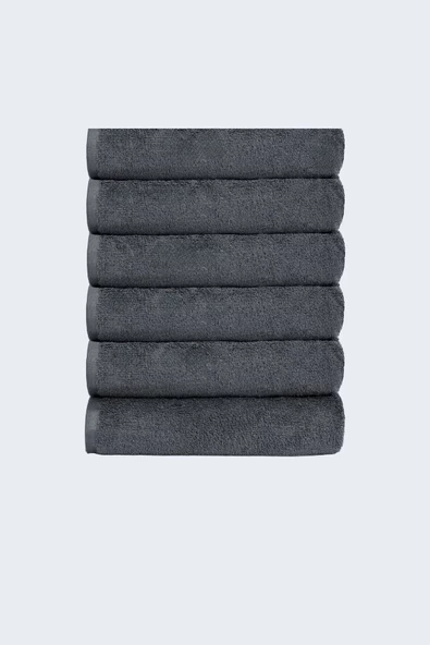 6 Adet 50x90cm Mikrofiber El Yüz Kuaför Berber Spor Havlusu Leke Ve Saç Boyası Tutmayan - 2