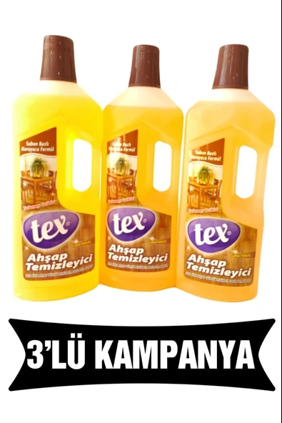 TEX AHŞAP TEMİZLEYİCİ 750 ML X3 ADET