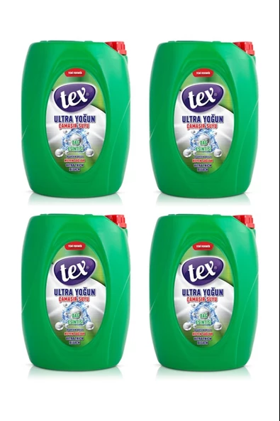 TEX ULTRA YOĞUN ÇAMAŞIR SUYU 5 KG 4 ADET