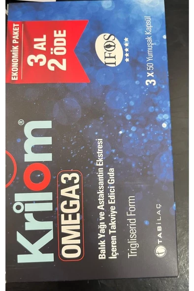 Tab Krilom Omega3 50 Yumuşak Kapsül 3 Al 2 Öde