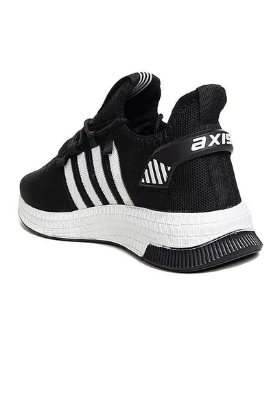 Celira Axs Siyah Beyaz Triko Erkek Sneaker Spor Ayakkabı - Resim 3