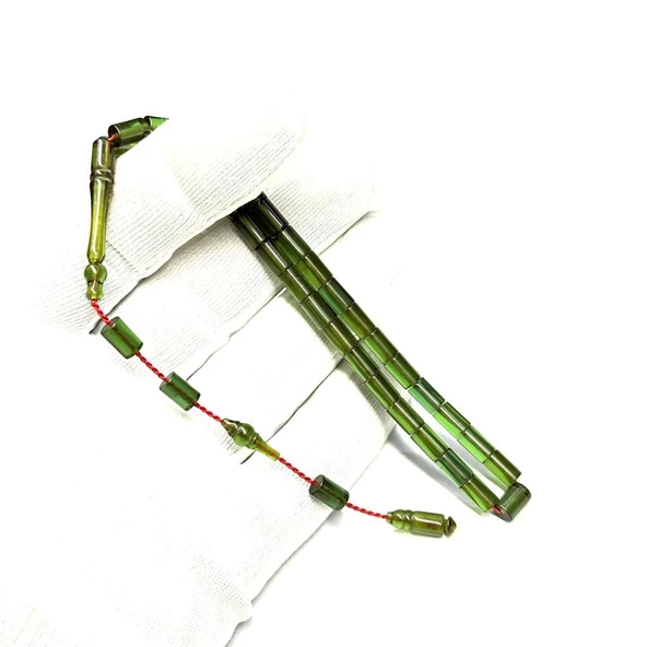 Bilek Boy Kesme Model sistemli 5-7mm Sıkma Ateş Kehribar Tesbih