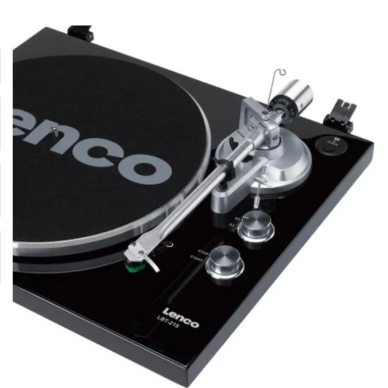 LENCO LBT-215BK - Bluetooth'lu® döner tabla ve metal döner tabla, kol ve karşı ağırlık - Özel Piyano Siyahı rengi - 10