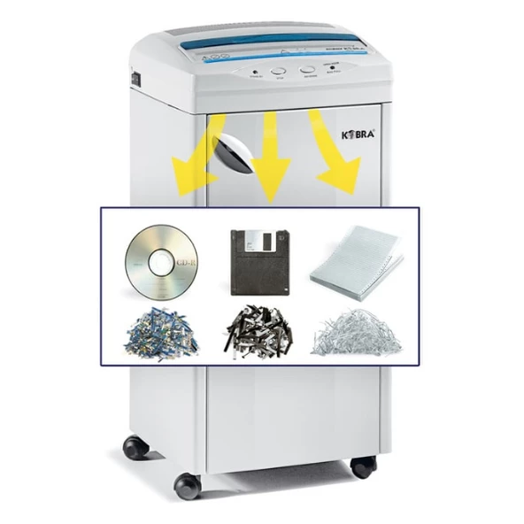 Kobra 300 CC4 3,5x30mm Çapraz Kesim Evrak İmha Makinesi 85 Litre - 2