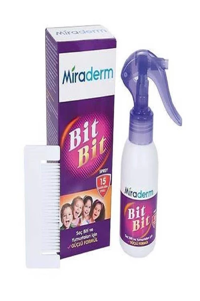 Miraderm Bit Bit Sprey Metal Tarak Hediyeli 100 Ml