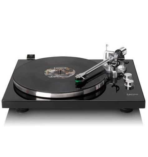 LENCO LBT-215BK - Bluetooth'lu® döner tabla ve metal döner tabla, kol ve karşı ağırlık - Özel Piyano Siyahı rengi - 5