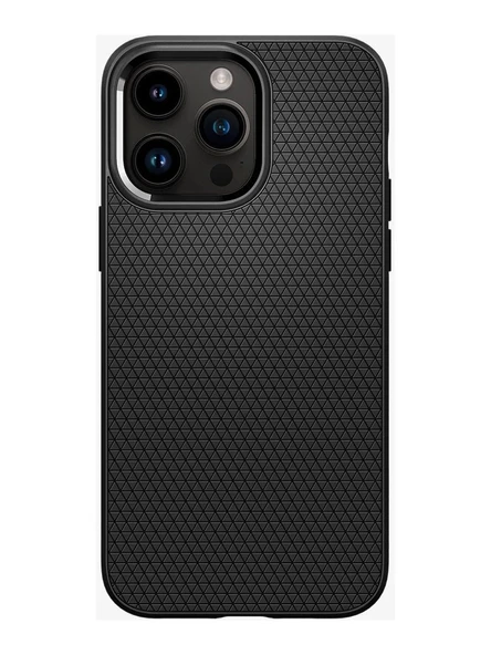 Spigen iPhone 14 Pro Kılıf Liquid Air Matte Black - ACS04957