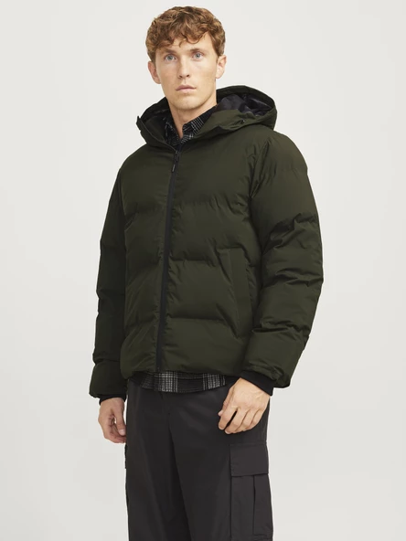 Jack&Jones Oversize Kapüşonlu Şişme Mont - Kışlık Erkek Mont - 6