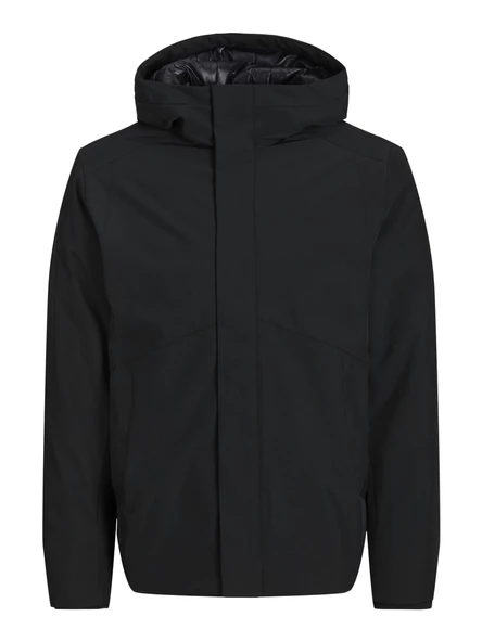 Jack&Jones Minimalist Kapüşonlu Oversized Erkek Mont - Günlük Kullanım - 7