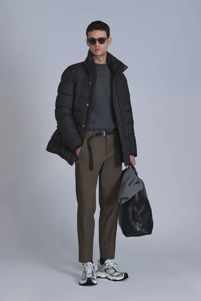 Lufian Erkek Oversize Kışlık Mont - Minimalist Stil