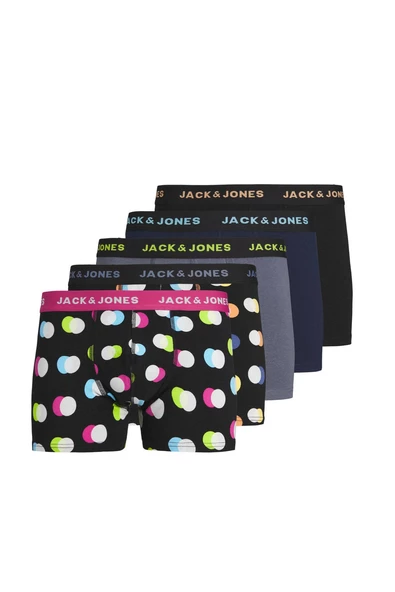 Jack&Jones Erkek Boxer 5'li Paket - Desenli, Rahat ve Şık