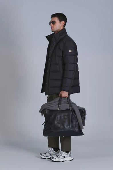 Lufian Erkek Oversize Kışlık Mont - Minimalist Stil - 2