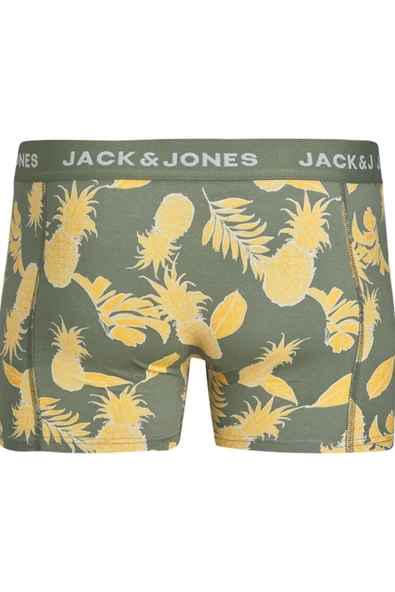 Jack&Jones Erkek Boxer Şort - Rahat ve Şık Ananas Desenli - 4